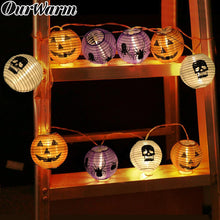 Load image into Gallery viewer, 1 Set Pumpkin 10 LED String Lights Halloween