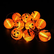 Load image into Gallery viewer, 1 Set Pumpkin 10 LED String Lights Halloween