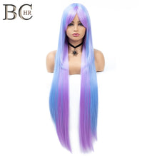 Load image into Gallery viewer, 100cm Long Straight Wig Synthetic