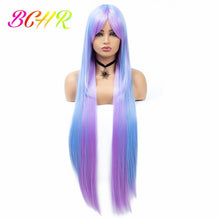 Load image into Gallery viewer, 100cm Long Straight Wig Synthetic