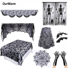 Load image into Gallery viewer, Halloween Party Decor Cobweb Fireplace