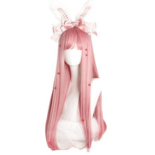 Load image into Gallery viewer, Wig Long Pink Lolita Wigs 73cm Straight Woman