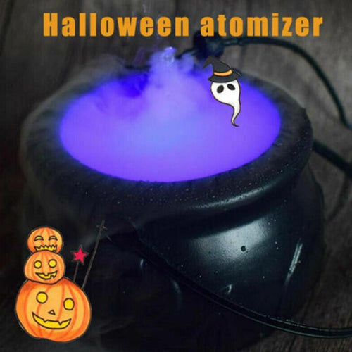 Halloween Witch Pot Smoke Machine LED