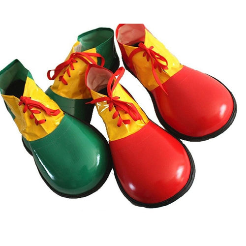 Adults Funny Artificial Leather Circus Clown Shoes