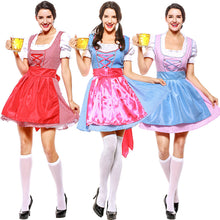 Load image into Gallery viewer, German Beer Girl Maid Plaid Oktoerfest