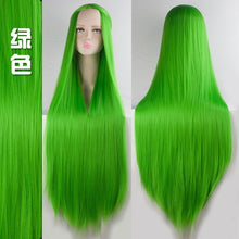 Load image into Gallery viewer, Pink Green Purple Black Wig 100CM/40" Synthetic Heat Resistant Fiber