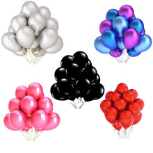 Load image into Gallery viewer, 10/20/30pcs 12inch Gold Sliver Black Metal Latex Balloons