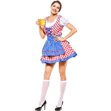 Load image into Gallery viewer, Brewery Babe Plaid Pattern German Oktoberfest Maid Beer Girl Sexy Costume