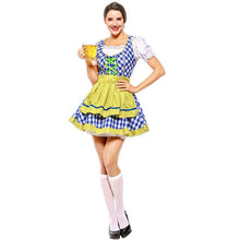 Load image into Gallery viewer, Brewery Babe Plaid Pattern German Oktoberfest Maid Beer Girl Sexy Costume