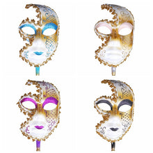 Load image into Gallery viewer, Adult Woman Half Face Halloween Mask