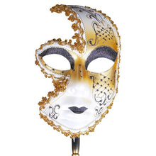 Load image into Gallery viewer, Adult Woman Half Face Halloween Mask