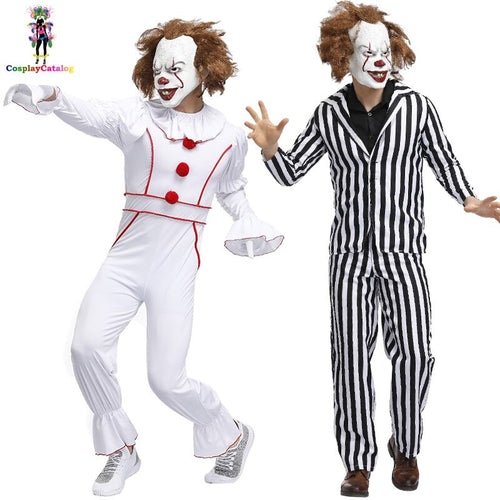 Adult Men Halloween Circus Clown Costume