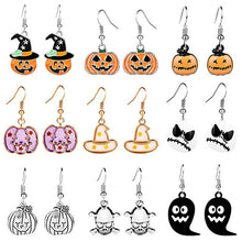 Load image into Gallery viewer, 240pair/lot Creative Funny Halloween Earrings