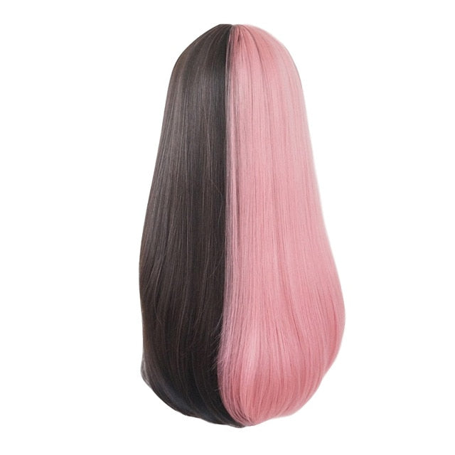Pink and Black Lolita Wig 60cm