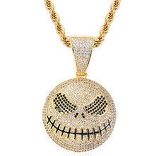 Load image into Gallery viewer, Halloween Gift Brass Ghost Charm Iced Out